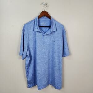 VINEYARD VINES | St. Jean Stripe Sankaty Performance Polo Sz XXL Blue UPF50 NWOT